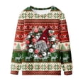 thumbnail image 4 of Nmnitkp Unisex Christmas Ugly Sweatshirt 3D Xmas Festive Print Crewneck Pullover Long Sleeve Sweatshirts for Holiday Party ​​Soft and Skin-Friendly Men's Sweatshirts, 4 of 4