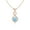 Aqua::Rose Gold, variant on Red Stone Infinity Heart Pendant - Trendy Jewelry