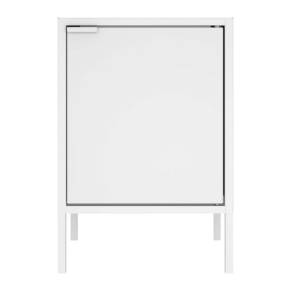 Manhattan Comfort Smart Accent End Table In White 8GMC1