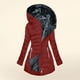 thumbnail image 1 of Chaquetas y abrigos casuales con capucha de manga larga para mujer Chaqueta acolchada de moda con capucha de manga larga de color sólido para mujer Parte superior de poliéster para mujer, 1 of 4