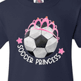 thumbnail image 4 of Inktastic Soccer Princess Tiara Youth T-Shirt, 4 of 5