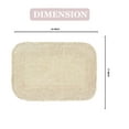 thumbnail image 3 of Home Weavers Radiant Collection Bathroom Rug 100% Cotton Bathroom Rugs Set, Machine Washable Rug, Soft & Absorbent bath Rug, Kitchen Mat, Bath Rug, Bath Floor Mat Non Slip, 17"x24" Rectangle, Ivory, 3 of 9