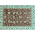 thumbnail image 1 of Ahgly Company Indoor Rectangle Oriental Light Blue Traditional Area Rugs, 8' x 10', 1 of 4