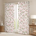thumbnail image 3 of Homewish Pink Rose Floral Black Out Curtains for Kids, Cartoon Boho Flower Curtains Pack of 2 (42x63 Each), Simple French Style Bedroom Curtains, Black Out Curtains Decor, 3 of 7