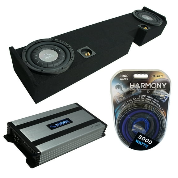 01-15 Ford F250 F350 Ext Super Cab Truck Harmony F104 Dual 10" Sub Box HA-A800.1