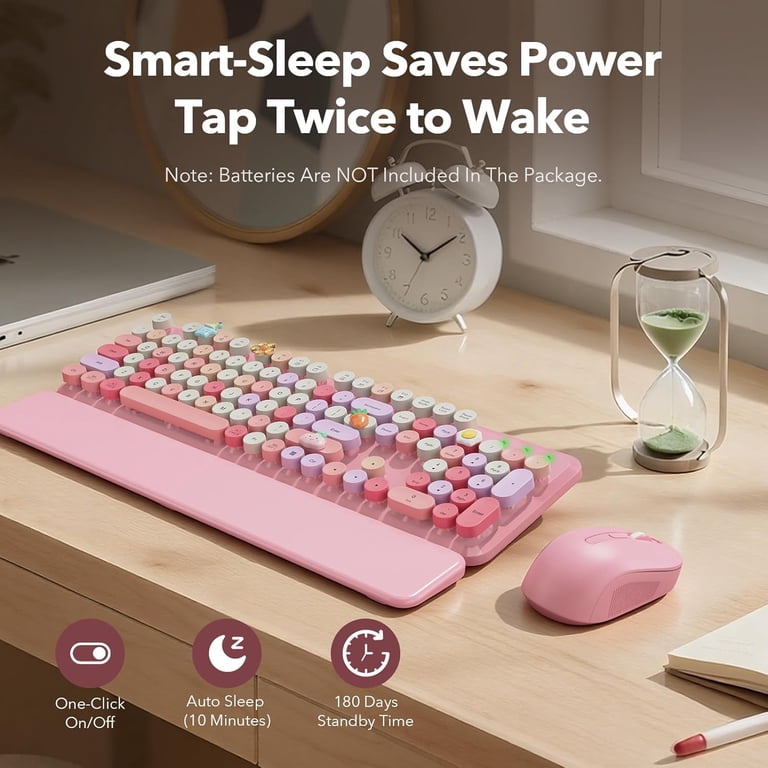 Wireless Keyboard and Mouse with Detachable Wrist Rest photo 7