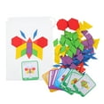 thumbnail image 1 of Shisuyan Pattern Blocks Wooden Educational Tool 155Pcs 3.14X2.75X0.01In, 1 of 9