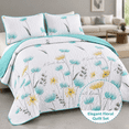 Flquilt Set Queen Aqua Blue Bedspread Coverlet 3 Pieces - Walmart.com