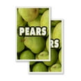 thumbnail image 4 of A-frame Sidewalk Coroplast Pears 24" x 36" Double Sided A-Frame Sidewalk Sign, Includes 2 Installed Vinyl Decals | Foldable Portable White Signicade Sandwich Board Signs, 4 of 5