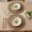 2PCS, variant on Set of 2 Vintage Round Placemats 15 Inch, Woven Texture Earthy Tones for Kitchen Dining Room Table Decor, Multicolor