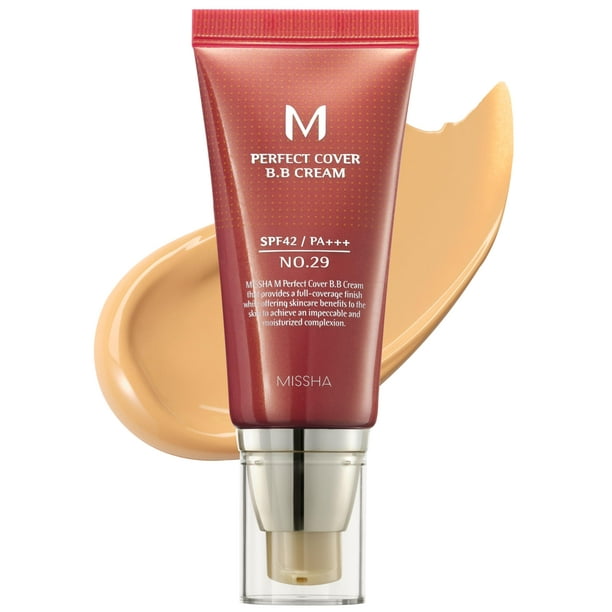 Crema BB MISSHA M Perfect Cover n.º 29, color beige caramelo, 50 ml
