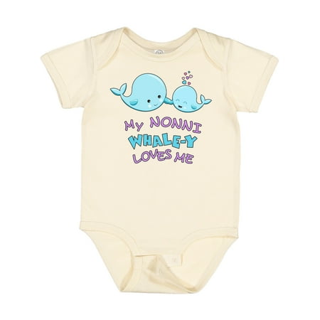 

Inktastic My Nonni Whale-y Loves Me Gift Baby Boy or Baby Girl Bodysuit