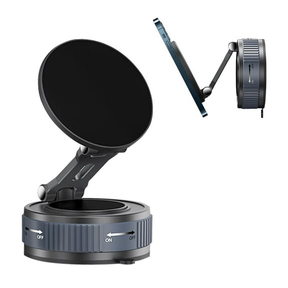 Magnetic Car Phone Mount with Strong Suction, 360° Adjustable Hands-Free Dashboard Holder