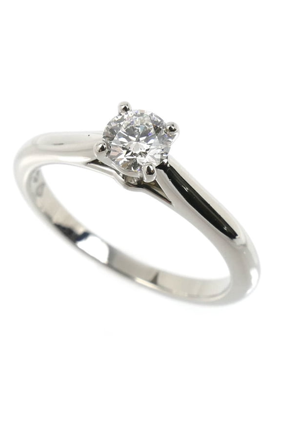 Pre-Owned CARTIER Cartier Pt950 Platinum Solitaire 1895 Ring N4163600 Diamond 0.31ct 50 3.8g...