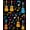 Multicolor, Pattern 13, variant on ODIKA 8'x10' Washable Area Rug Music Note Cd Guitar Motifs Piano Keyboard Border Disc Shape for Dining Room, Large Office, Lounge, Non-Slip Chair-Friendly Mat