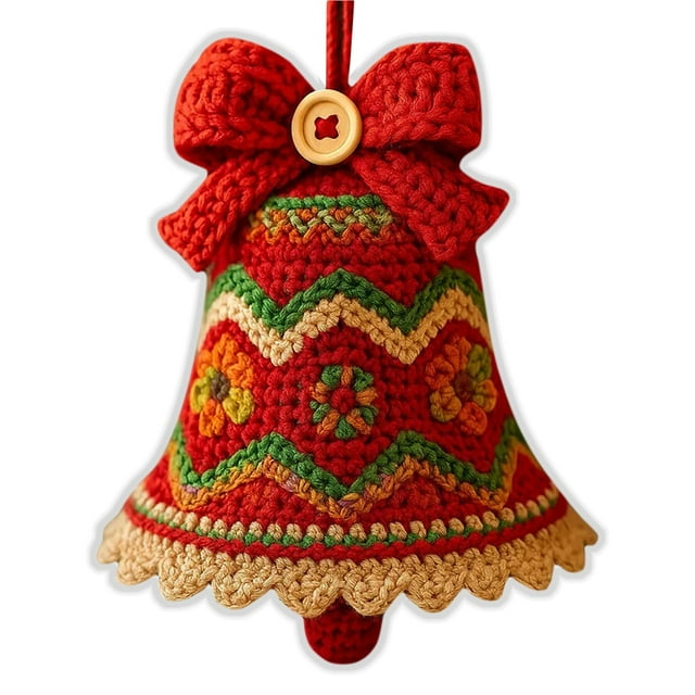 Crochet DIY Complete Acrylic Plane Christmas Ornament Stocking Wreath Bell Snowflake for beginners Premium Yarn Tools Detailed Instruction Step by Step Tutorials For Holiday Gift and Decorations