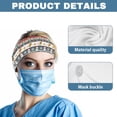 thumbnail image 5 of Jiueut Snowman Christmas Nurse Button Headband Elastic Sports Headbands Thick Non-Slip Hair Bands for Women and Men 2 Piece Headbands for Nurses with Buttons for Mask, 5 of 7