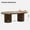 Round lars-Brown, variant on Wirrytor Long Oval Fluted Coffee Table with Storage, Semi-circular leg Farmhouse Wood Coffee Table with Hidden Double Storage Space, Mid Century Modern Center Table, for Living Room (Walnut)