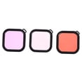 thumbnail image 4 of Milisten 3Pcs Underwater Dive Lens Filters Pink For Action Cameras, 4 of 6