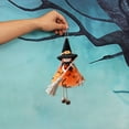 thumbnail image 4 of Hangable Witch Doll Ornament Halloween Small Witch Figurine With Skirt Hanging Decoration For Room Door Window Home Party, 4 of 6