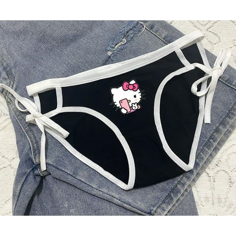 Kawaii New Sanrio Hello Kitty Underwear Cartoon Cute Printing Couple Underwear  Women's Men's Comfortable Ultra Thin Breathable - AliExpress