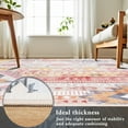 thumbnail image 7 of Ultrug Boho Area Rug Modern Geometric Soft Non Slip Rugs Indoor Floor Carpet for Living Room Bedroom Home Decor,4'x6',Pink, 7 of 7