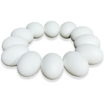 The Eggmazing Egg Decorator White Wooden Eggs - Fake Eggs for Easter Egg Decorating, Arts and Crafts - Compatible with All Eggmazing Egg Decorators (12 Pack - 1 Dozen)