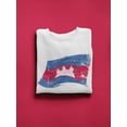 thumbnail image 3 of Waving Flag Of Cambodia Sweatshirt Men -Image by Shutterstock, Male x-Large, 3 of 4