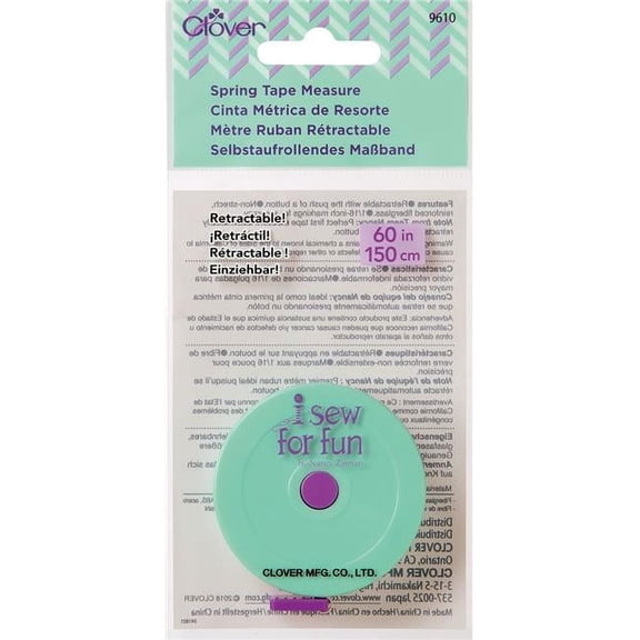 Clover 9610 Sew for Fun Spring Tape Measure