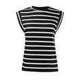 thumbnail image 6 of Pimfylm Cap Sleeve Tops for Women Summer Top Basic Tee Shirts Casual Tank Loose Fit 2024 Fashion(Black,XXL), 6 of 7