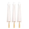 thumbnail image 1 of 60cm White Paper Parasol Wedding, Favors DIY Bamboo Umbrella, 1 of 5