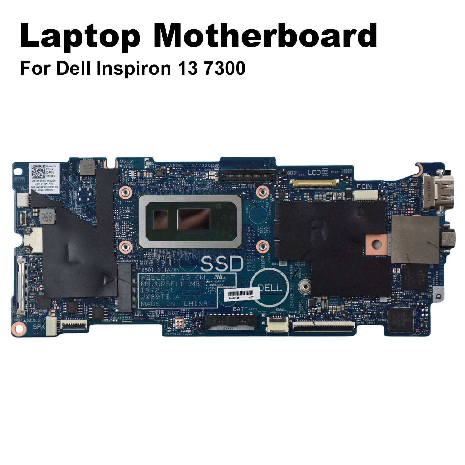 Dell Inspiron 13 7300 2-In-1 Motherboard i5-10210U 1.6GHz DDR3 8GB RAM Y3H95 (New)