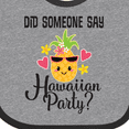 thumbnail image 4 of Inktastic Hawaiian Party Pineapple Girls Baby Bib, 4 of 4
