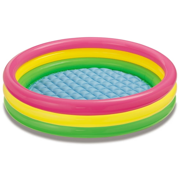 Intex 4' 10"x 13" Inflatable Sunset Glow Colorful Backyard Kids Swimming Pool
