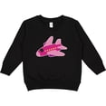 thumbnail image 2 of Inktastic Girls Pink Airplane Pilot Toddler Sweatshirt, 2 of 4