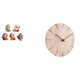 thumbnail image 1 of Figura de escritorio,Figura de dibujos animados del dios de la fortuna,regalo de Feng Shui,Reloj de pared redondo,Reloj de pared de madera maciza para decoración de sala de estar,Reloj de, 1 of 8