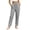 Gray, variant on Olyvenn Women's Linen-Blend Slimming Pants, Elastic Drawstring Waist, High Waist Casual Trousers with Side Pockets Khaki S