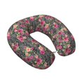 thumbnail image 2 of Disketp Rose Mix Leopard Travel Pillow Memory Foam Neck Pillow Support Pillow for Camping, Sleeping Rest Cushion Airplane Pillow, 2 of 8