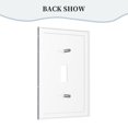 thumbnail image 5 of White Lightning Thunder Light Switch Cover Decorator Single Toggle Wall Plate 1-Gang Receptacle Outlet Decor, 5 of 7
