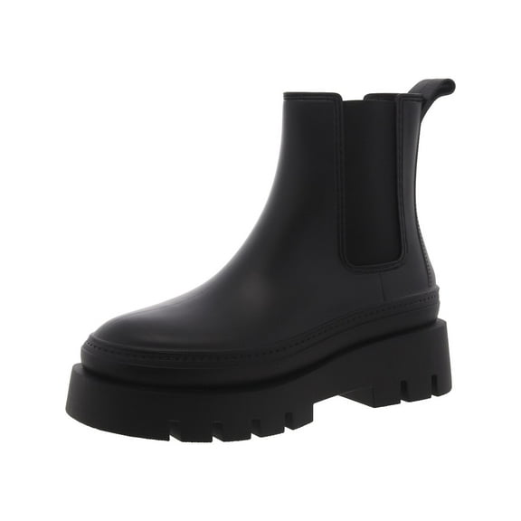 Jeffrey Campbell Womens Rain-Storm Chelsea Boots Pull On