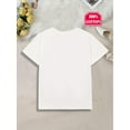 thumbnail image 2 of Valentine's Day Heart Print Girls' T-Shirt - Cute Cartoon Design, 100% Cotton Short Sleeve Tee for Youngsters & Teens, Machine Washable, Perfect Gift Idea for Spring/Summer, Shirts for Girls, 2 of 6