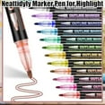 thumbnail image 6 of Qyaukm Double Line Outline Markers, 36 Colors Super Squiggles Shimmer Outline Marker Pen Set, Self Outline Metallic Markers Glitter Writing Drawing Pens for Greeting Card, Doodling, DIY Art Crafts, 6 of 9