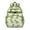 Mint Dinosaurs With, variant on Monochrome Dinosaur Silhouette Pattern Backpack for School,Cute School Bag,Schoolbag with Adjustable Shoulder Straps & Padded Back,15.25"x11.5"x5.25"