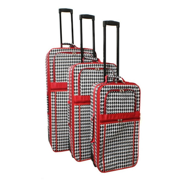 World Traveler World Traveler Houndstooth 3 Piece Expandable Upright