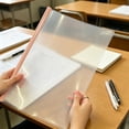 thumbnail image 5 of Clearance Under $2, 1 Pack Pull-Out Clip File Folder, A4 Sliding Bar Report Cover, Transparent Thickened Large Capacity Organizer for Documents, Resumes, and Reports, 30x21cm(粉), 5 of 5