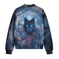 thumbnail image 5 of DISNIMO Wolf Rose Printed Jackets for Women Long Sleeve Outwear Zip Up Sweatshirts Fall Winter Clothes, M, 5 of 7