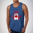 thumbnail image 1 of Camiseta sin mangas de cuello redondo para hombre, ropa de ocio, fitness, para el hogar, pijama, camiseta con estampado a color, blusa deportiva de poliéster para hombre, 1 of 4