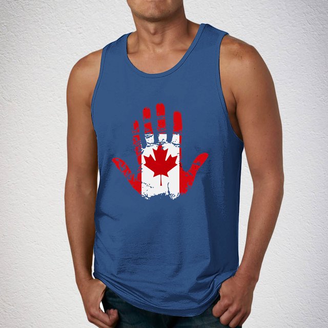 Camiseta sin mangas de cuello redondo para hombre, ropa de ocio, fitness, para el hogar, pijama, camiseta con estampado a color, blusa deportiva de poliéster para hombre