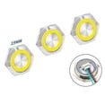 thumbnail image 2 of Interruptor de botón pulsador de 19 mm de 3 piezas de luz LED 12V 24V momentáneo impermeable con cable, 2 of 6