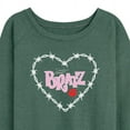 thumbnail image 3 of Bratz - Bratz Original Logo - Barbed Wire Heart - Women's Lightweight French Terry Long Sleeve Shirt, 3 of 5